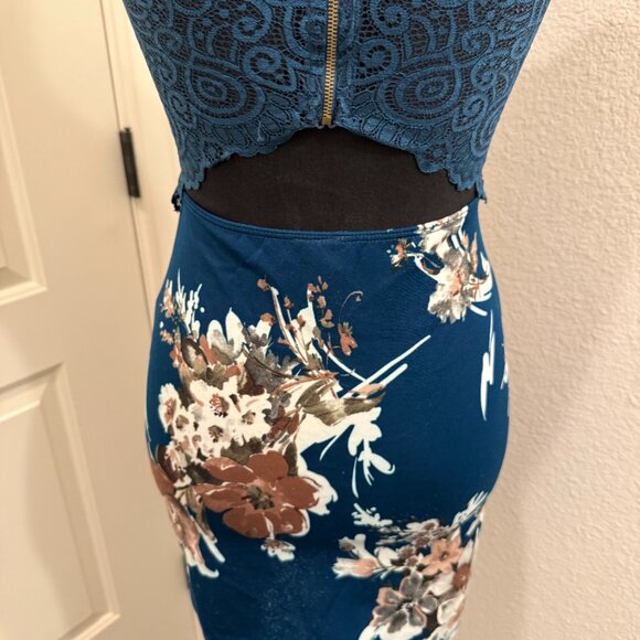 Windsor Women's Blue Floral Dress Size S - Picture 4 of 7